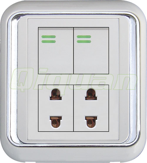 2 Gang With 2 Socket